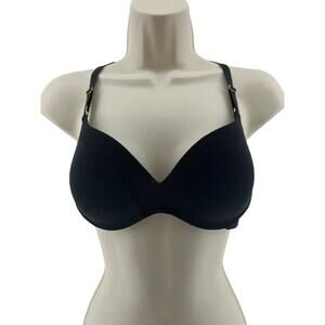 Lively The No-Wire Push Up Bra Lace Lined Opaque Wireless Wirefree 34B